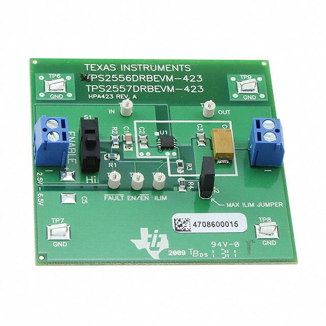 TPS2556DRBEVM-423 Texas Instruments  Cartes et kits d'évaluation et de démonstration